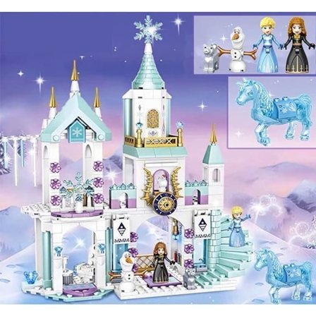 Doyomtoy Prinsesse Anna Elsa Slott Byggesett for Jenter Kreativ Gave til 6 7 8 9 10 11 12 År Gamle Barn