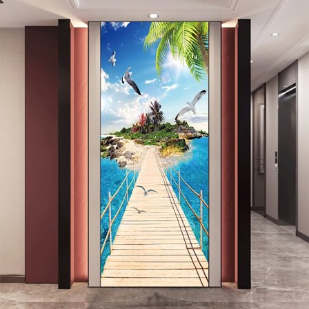 (38.5*200cm*2stk) 3D-effekt plakat dørklistermærke 36