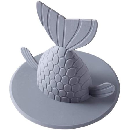 Cover Återvinningsbar fiskform Badkarsavloppspropp Cover 12cm