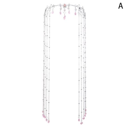 Vintage hår smykker stil mote legering rhinestone kjede Tass