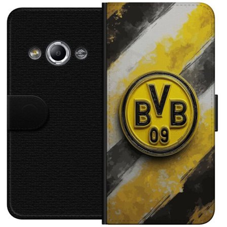 Kompatibelt Lommeboketui til Samsung Galaxy Xcover 3 Fargerikt abstrakt puslemønster som symboliserer fellesskap, mangfold og kreativitet i moderne k