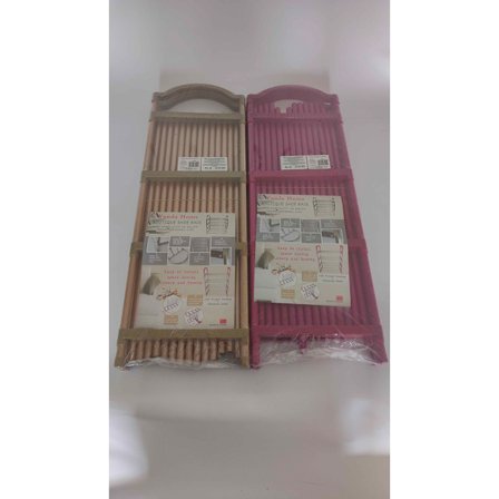 Skoställ guld - Dekorativ förvaring i metall