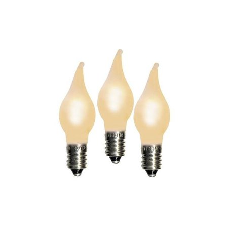 Jul-Advent-Lysestake-Lamper. LED E10 3V 0.06W FROST