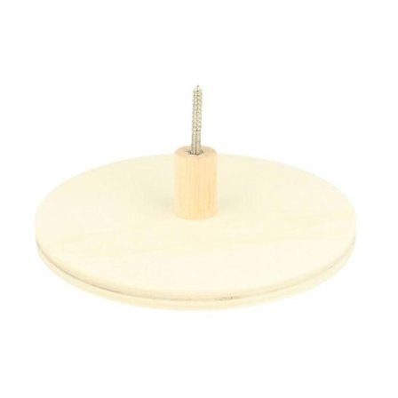 Klädkrok - Artémio - Rund - Trä - Beige - 15x4cm