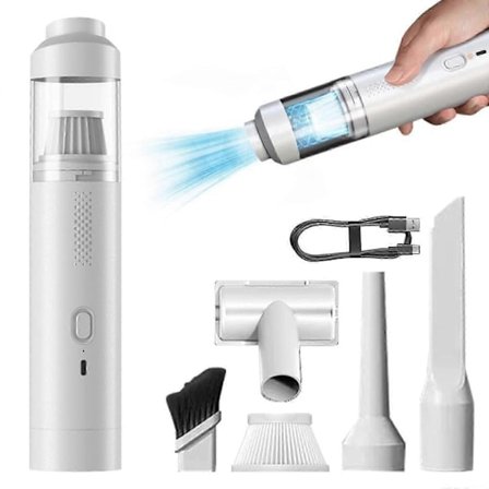 Slim V8 Mate Trådløs Bil Støvsuger Høy Effekt 12000Pa/30AW, Håndholdt Støvsuger Trådløs Portabel Støvsuger for Bil - Perfekt