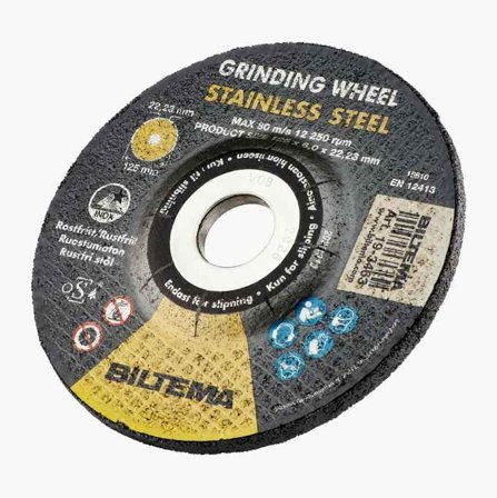 Biltema - Navrondell rustfritt 125 x 6 mm