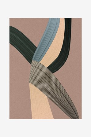 Malerifabrikken - Poster Fibers 5 - Flerfarget - Postere - Fra Homeroom