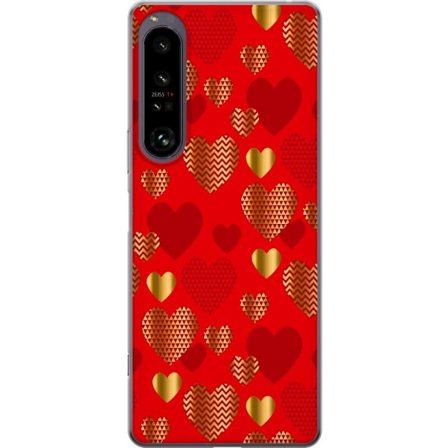 Kompatibelt Mobildeksel til Sony Sony Xperia 1 IV GoldenHearts