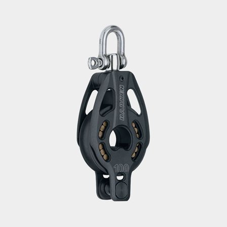 Harken 100mm Aluminum Block - Swivel, Becket (3247)
