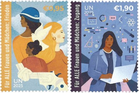 FN Wien - Den internationale kvindedag 2025 - Postfrisk sæt 2v