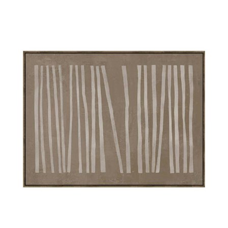 Seinätaide kankaalle, 90x120cm, ruskeanbeige, puukehys