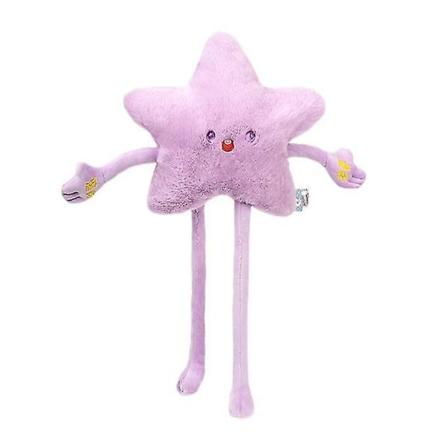 Plushdyr Leke Stjerne Plussveske Jenter Barn Kawaii Skulderveske Mote Skulderveske Bursdag Jul Gave-23cm Lilla Purple