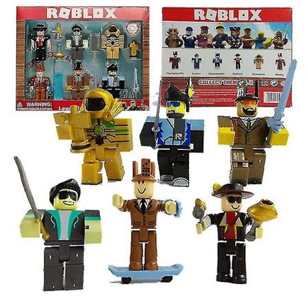 6-9 cm Roblox actionfigurer med rekvisita Tillbehör Barnpussel Pedagogiska leksaker Bygga figursammansättningsspel
