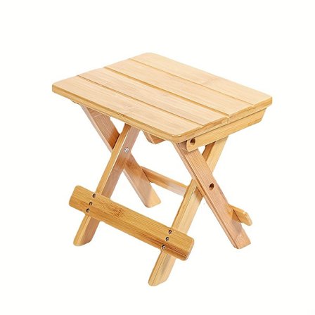 1 stk, sammenleggbar bambuskrakk, trappekrakk for dusj, barbering av ben og fotstøtte, vaskerikrakk, bærbar krakk for camping, fiske, skobytte