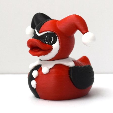 1kpl WB Harley Quinn Ankka Patsas - Ikoninen WB Logo Design, Harley Quinn Quinn Ankkana Halloween-sisustukseen