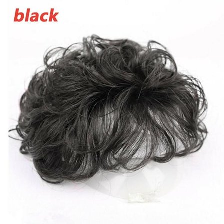 Curly Clip-On Hair Topper Hair Extension SVART