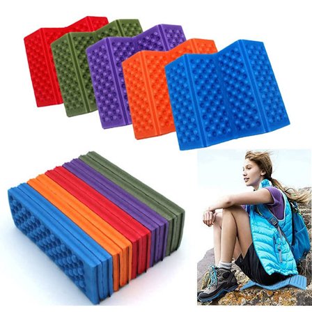Sammenleggbar Sittepute Sammenleggbar Utendørs Campingmatte Sete Skumpute Bærbar Vanntett Stol Strand Piknikmatte Sete Turaktiviteter Pad Pakke med 5