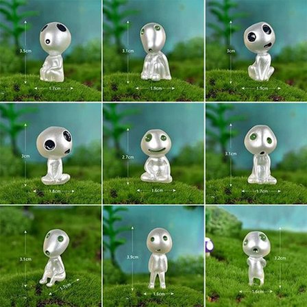 10 st Luminous Alien Elf Ghost Glowing Blue Light Dekoration Gard