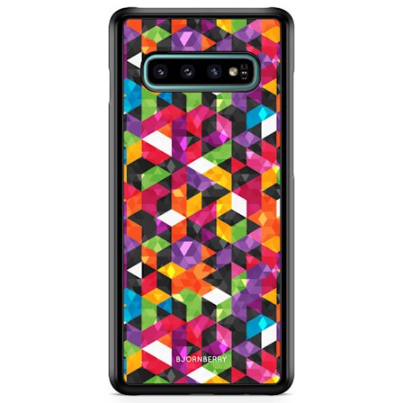 Bjornberry Skal Samsung Galaxy S10 Plus - Abstrakt Mönster
