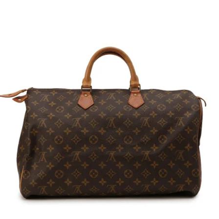 Louis Vuitton Vintage Pre-owned Polyester handvskor brun, Dam Vintage Väskor, Dam, Storlek: ONE SIZE