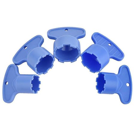 Hanojen ilmastajan avaimen poistotyökalu 5 koolla saatavilla Cache-ilmastajille Easy1set-sininen