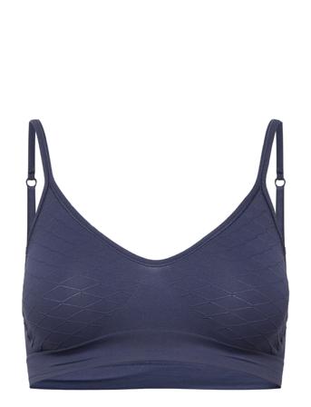 Lucia Bra Top Rombe Lingerie Bras & Tops Soft Bras Tank Top Bras Blå Missya