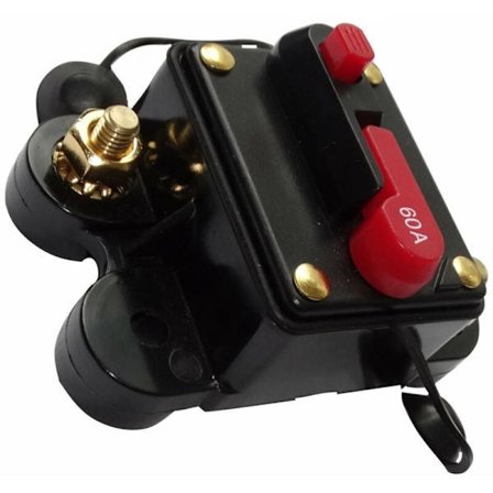 Automatisk sikring - tilbakestillbar strømbryter - 60A - 12V 24V 32V 4