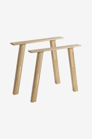 WOOOD - Bordsben A-form Tablo - 2 st. - Transparent - Matbord - Från Homeroom