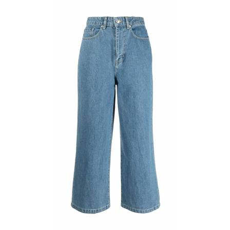 Kenzo, Cropped Jeans Blauw, Dames, Maat:W28,Katoen