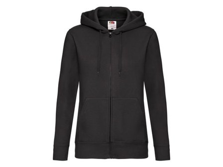 FRUIT OF THE LOOM Zip Hoodie dam svart XS - Lyreco - Yrkeskläder - Tröjor och Sweatshirts - Zip-tröjor
