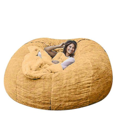 Lazy Sofa Bean Bag Kunstig Pels Bean Bag Bean Sofa