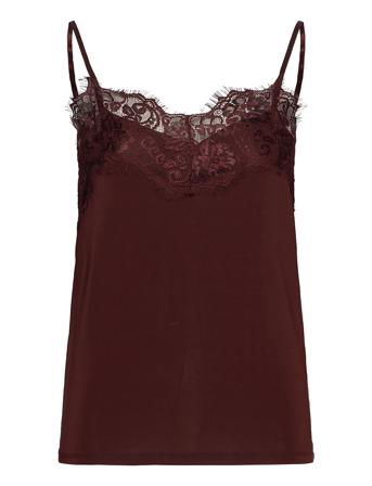 Slclara Singlet Top Ærmeløs Top Rød Soaked In Luxury