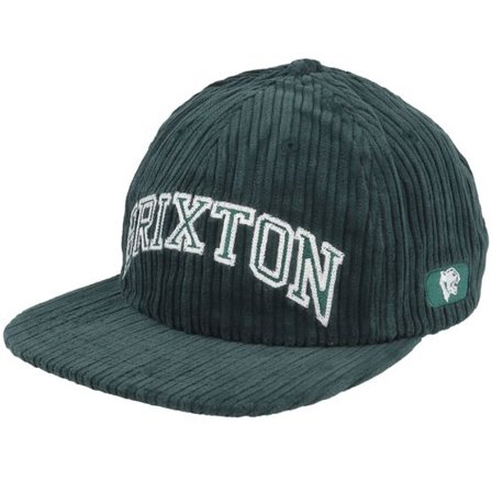 Brixton - Grön snapback Keps - Campus Medium Profile Dark Forest Strapback @ Hatstore