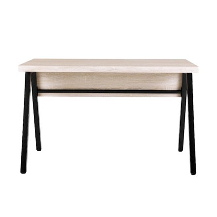 Alpha-työpöytä, Sonoma, musta, 120 x 76 x 74 cm