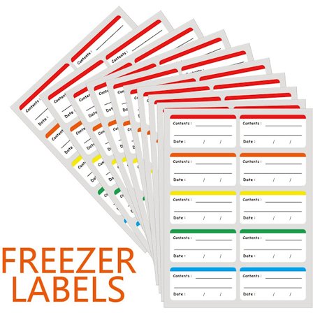 Frysemærker - Skrivbare frysemærker - Bedst før dato-mærker - Madmærker - Datomærker - 30 billeder