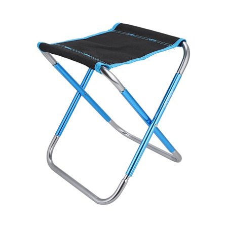 Lättvikt Bärbar Hopfällbar Utomhus Fiske Camping Picknick Stol med Bärväska Svart