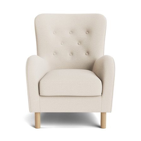 Vitra Loop Creme Lænestol - Komfortabel & Stilfuld - 94x75x100cm - Perfekt til afslapning - Koldskum og Metalfjedre