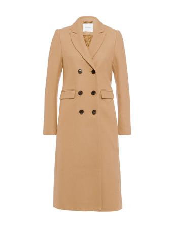 Celina Double Breasted Coat Outerwear Coats Winter Coats Beige IVY OAK