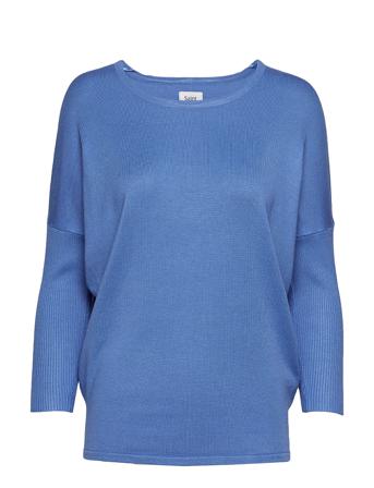 Milasz R-Neck Pullover Pullover Blå Saint Tropez