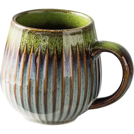 Krus, Stort Kaffekrus 500 ml med Håndtak, Steingodskrus, 500 ml Krus, Keramisk Kaffekopp, Steingods Kaffekrus, Porselen Kaffekrus