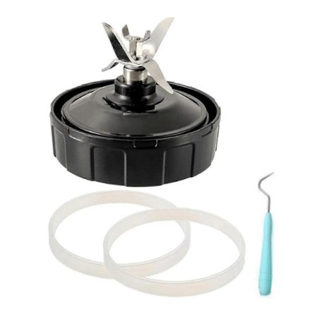 7 Finners Blender Blad Kompatibelt med Ninja BL480 BL482 BL642 BL682 NN102 Blender Reservedeler Ekstraktor Bla