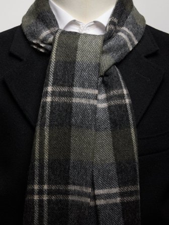 John Henric Men's Grüner Winterschal Size Onesize