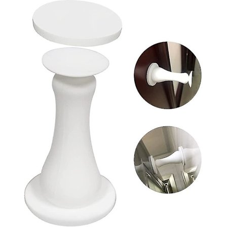 Magnetisk Dørstopper Selvklæbende, Silikon Dørstop Holder Vægmontering