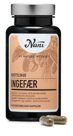 Nani Ingefær 90 kaps., Helse & Madvarer, Ingredienser, Ingefær