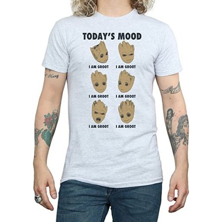 Guardians Of The Galaxy Mens Today ́s Mood Baby Groot T-Shirt XX