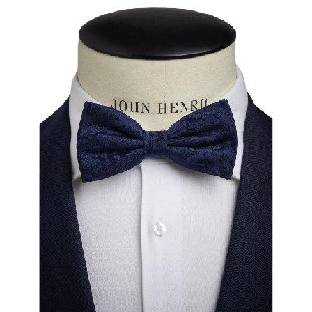 John Henric Bow Tie Formal Pre Tied Accessoarer Herr Blå ONESIZE