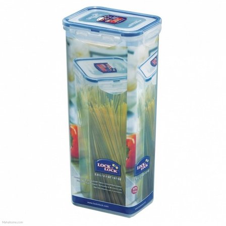 Lock and Lock Rektangulär Matförvaringsbehållare En Storlek Genomskinlig
