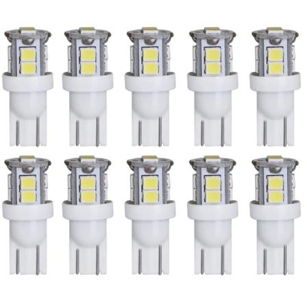 10stk Nummerskiltlys Bil LED-lesepærer Kuppelkart