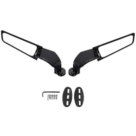 Universelle motorsykkelbakspeil Vindvinge Justerbart roterende sidespeil for