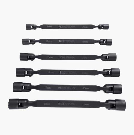 Biltema - Leddnøkkelsett 8–19 mm 6 stk.